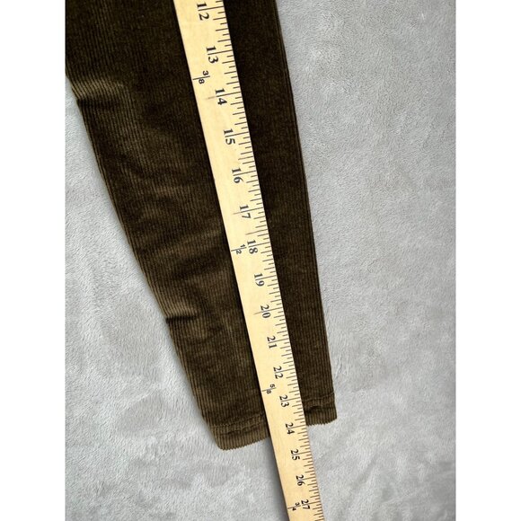 Anthropologie Pilcro Long-Sleeve Corduroy Slim Zip-Front Mini Dress Brown Size 6 - Picture 7 of 14